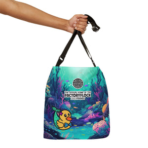 Adjustable Tote Bag - "Mermaid Duck"