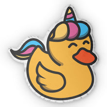 Load image into Gallery viewer, Throw Pillow - &quot;Unicorn Duck&quot;
