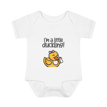 Load image into Gallery viewer, Infant Baby Rib Bodysuit - &quot;I&#39;m a Little Duckling!&quot; (Girl)
