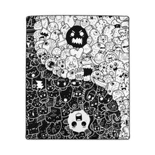 Load image into Gallery viewer, Polyester Blanket - &quot;Ying and Yang Doodles&quot;
