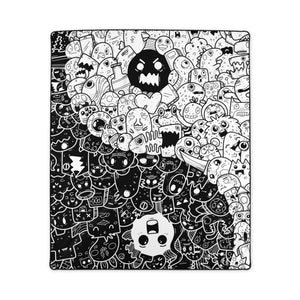 Polyester Blanket - "Ying and Yang Doodles"