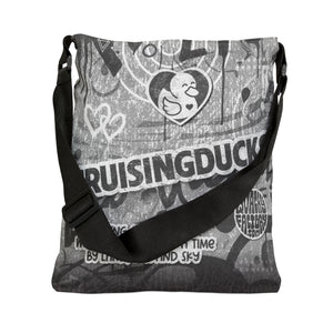 Adjustable Tote Bag - "CRUISINGDUCKS"