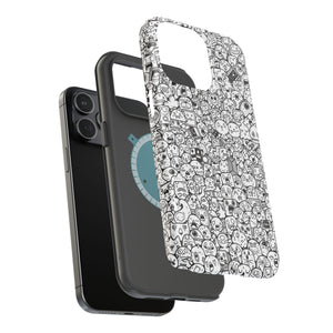 Magnetic Phone Case - "Doodles"