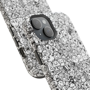 Magnetic Phone Case - "Doodles"