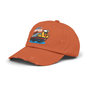 Distressed Cap - "Ahoy Captain" - Ship Captain Duck