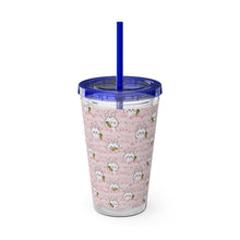 Load image into Gallery viewer, Acrylic Cup with Straw (16oz) - &quot;Hop into Hydration&quot;
