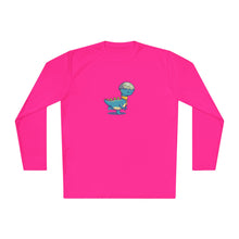 Load image into Gallery viewer, Unisex Lightweight Long Sleeve Tee - &quot;Blinded by Breakfast Dino&quot;
