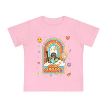 Load image into Gallery viewer, Baby Short Sleeve T-Shirt - &quot;Peace, Love &amp; Waddles&quot;
