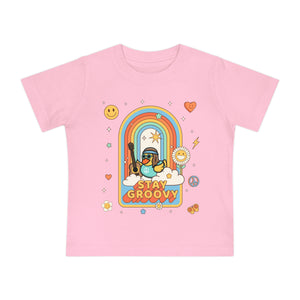 Baby Short Sleeve T-Shirt - "Peace, Love & Waddles"