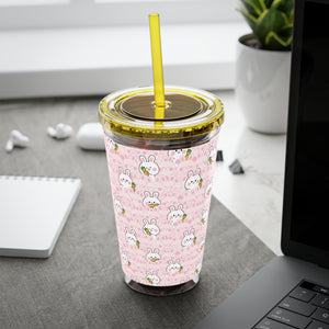 Acrylic Cup with Straw (16oz) - "Hop into Hydration"