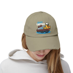 Distressed Cap - "Ahoy Captain" - Ship Captain Duck