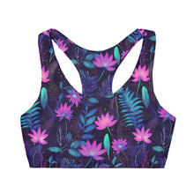 Load image into Gallery viewer, Girls&#39; Double Lined Seamless Sports Bra - &quot;Floral&quot;
