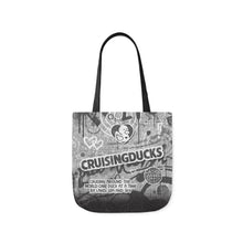 Load image into Gallery viewer, Canvas Tote Bag - &quot;CRUISINGDUCKS&quot; Graffiti
