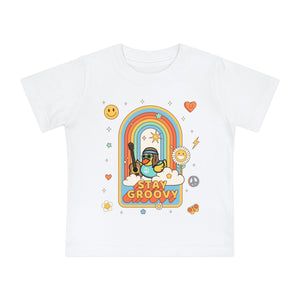 Baby Short Sleeve T-Shirt - "Peace, Love & Waddles"