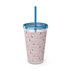 Acrylic Cup with Straw (16oz) - "Hop into Hydration"