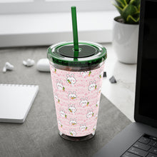 Load image into Gallery viewer, Acrylic Cup with Straw (16oz) - &quot;Hop into Hydration&quot;
