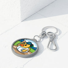 Load image into Gallery viewer, Keyring Tag - &quot;Game On&quot; (Baseball Duck)
