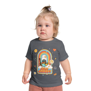 Baby Short Sleeve T-Shirt - "Peace, Love & Waddles"