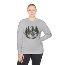 Load image into Gallery viewer, Unisex Lightweight Long Sleeve Tee - &quot;Frosty Feathers, Wild Adventures&quot;
