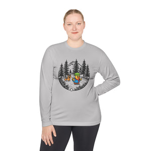 Unisex Lightweight Long Sleeve Tee - "Frosty Feathers, Wild Adventures"