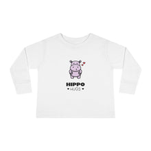 Load image into Gallery viewer, Toddler Long Sleeve Tee - &quot;Hippo Hugs&quot;
