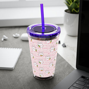 Acrylic Cup with Straw (16oz) - "Hop into Hydration"