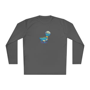 Unisex Lightweight Long Sleeve Tee - "Blinded by Breakfast Dino"