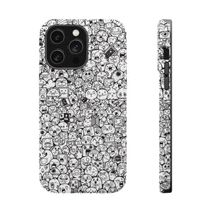 Magnetic Phone Case - "Doodles"