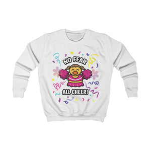 Kids Sweatshirt - "No Fear, All Cheer"