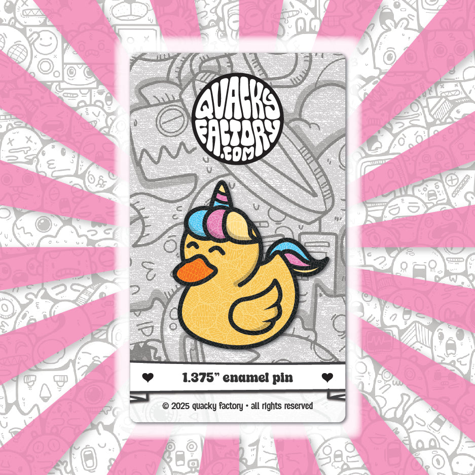 Enamel Pin - Unicorn Duck