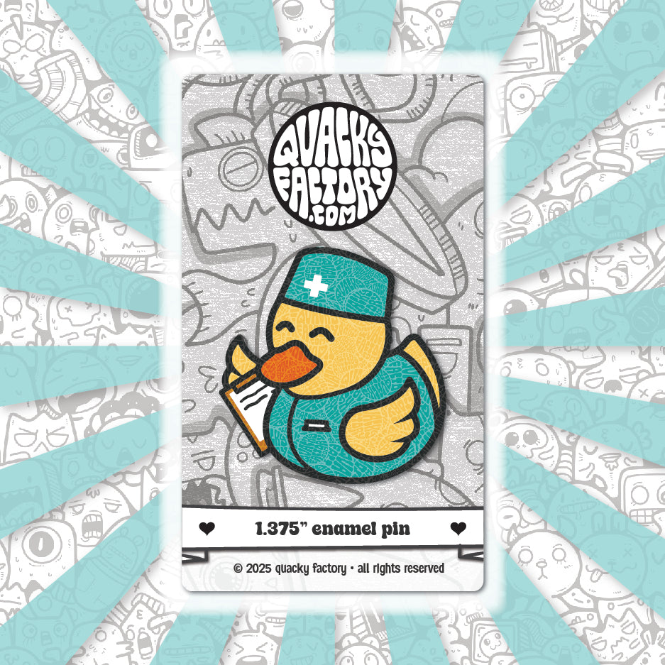 Enamel Pin - Medical Duck