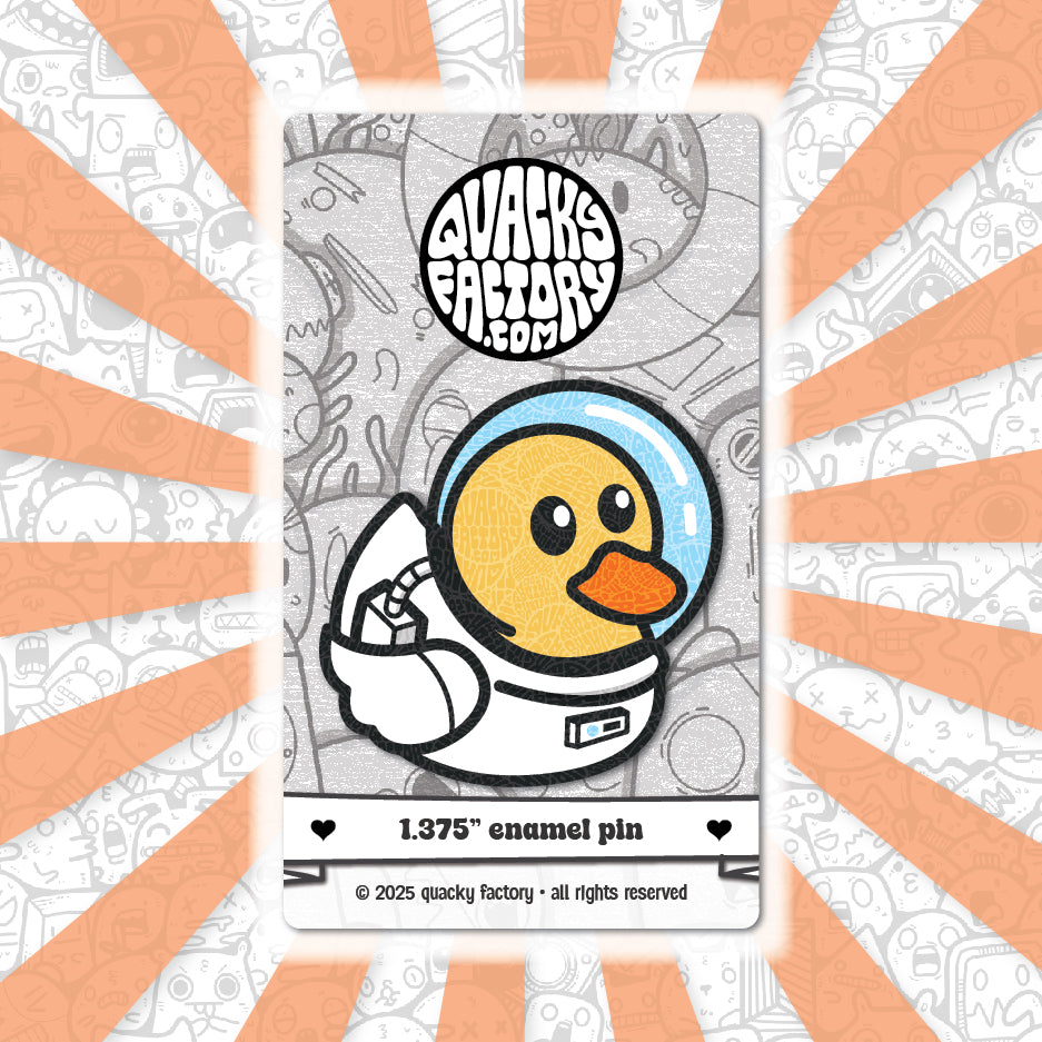 Enamel Pin - Astronaut Duck