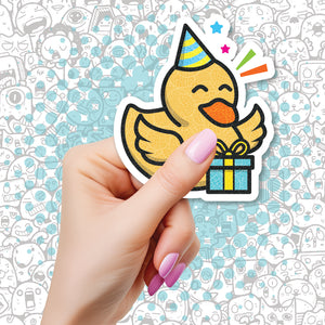 CruisingDucks Gear - Vinyl Sticker - "Birthday Duck"