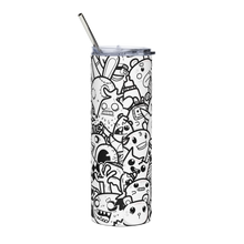 Load image into Gallery viewer, Stainless Steel Tumbler - &quot;Doodles&quot;
